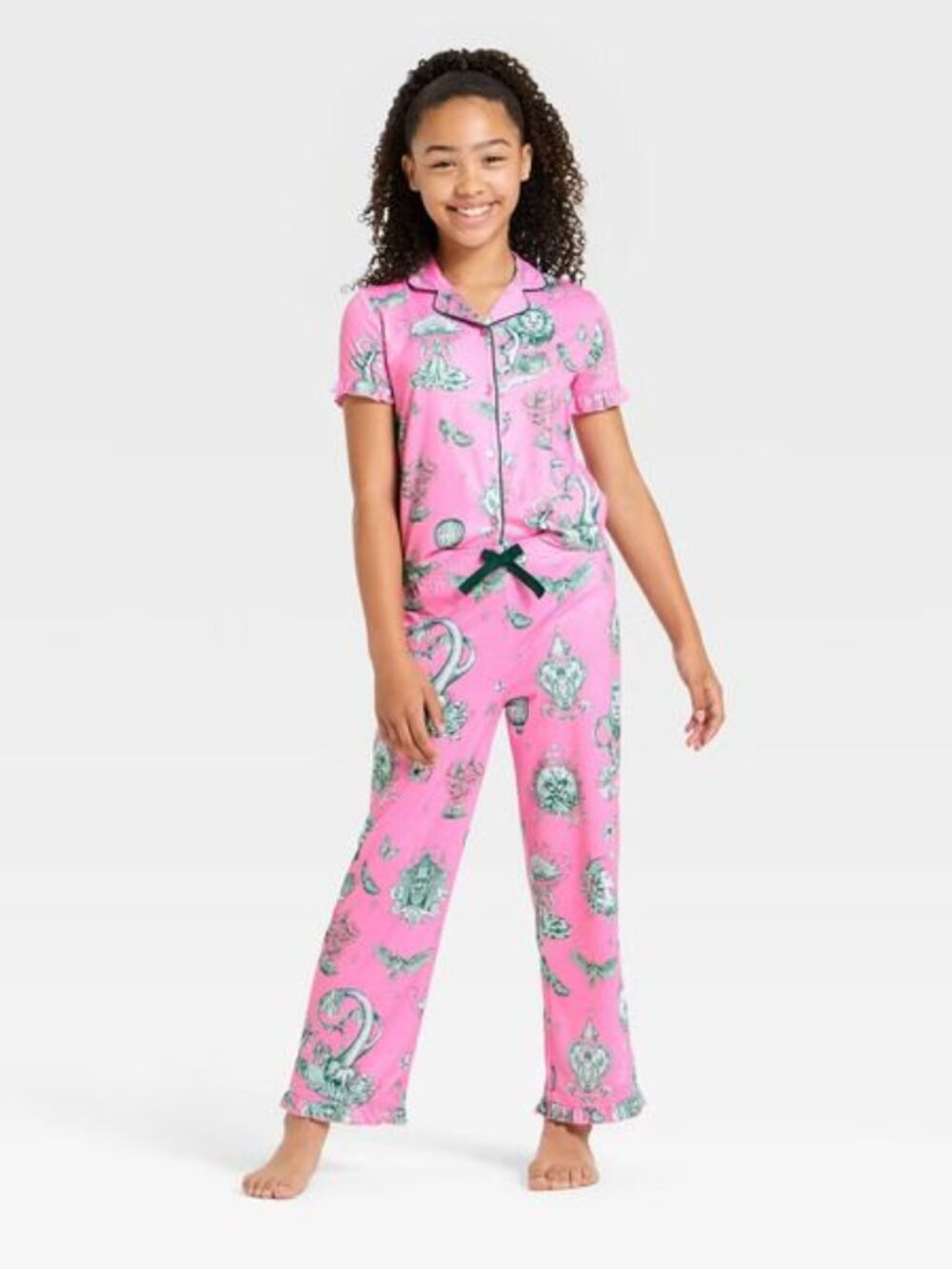 Wicked x Katie Kime Pajama Set Girls Pink Pajamas Size 8 / M